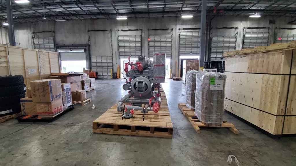 Bodega de almacenaje y distribucion de ALG Costa Rica con carga preparada para operacion 3PL.